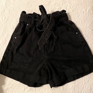 Black High Waisted Shorts
